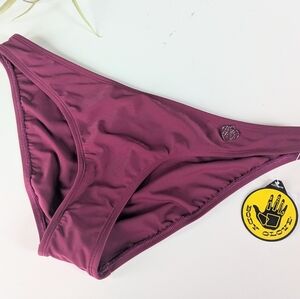 Body Glove “Smoothies” Bikini Bottom – New With Tags – Size Large – Black Plum